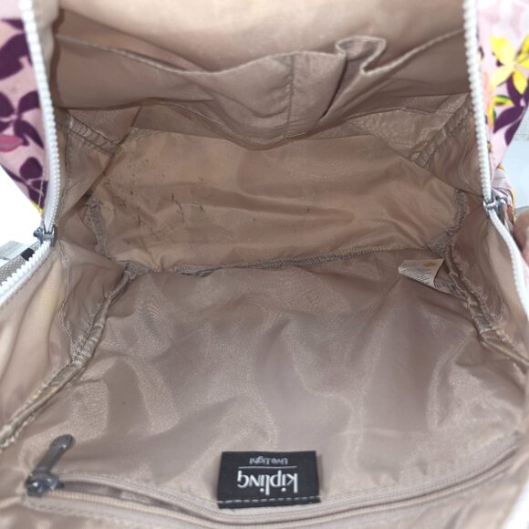 KIPLING KI0367 Fiona Travel Medium Backpack Polyester Falling Floral Multi *VGC* main image 5